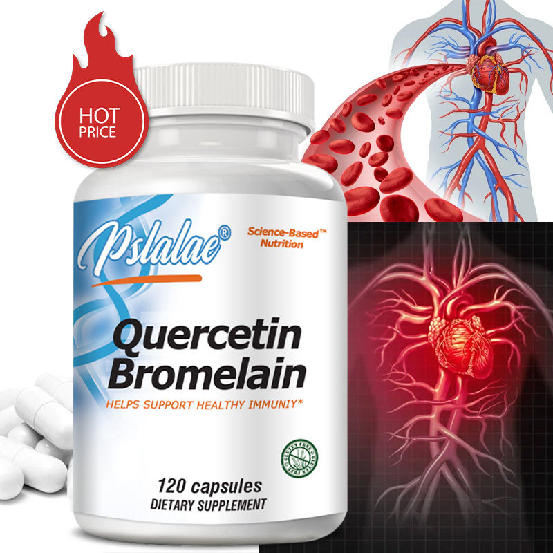 Quercetin Bromelain Capsules - Supports Immune, Cardiovascular & Respiratory Hea