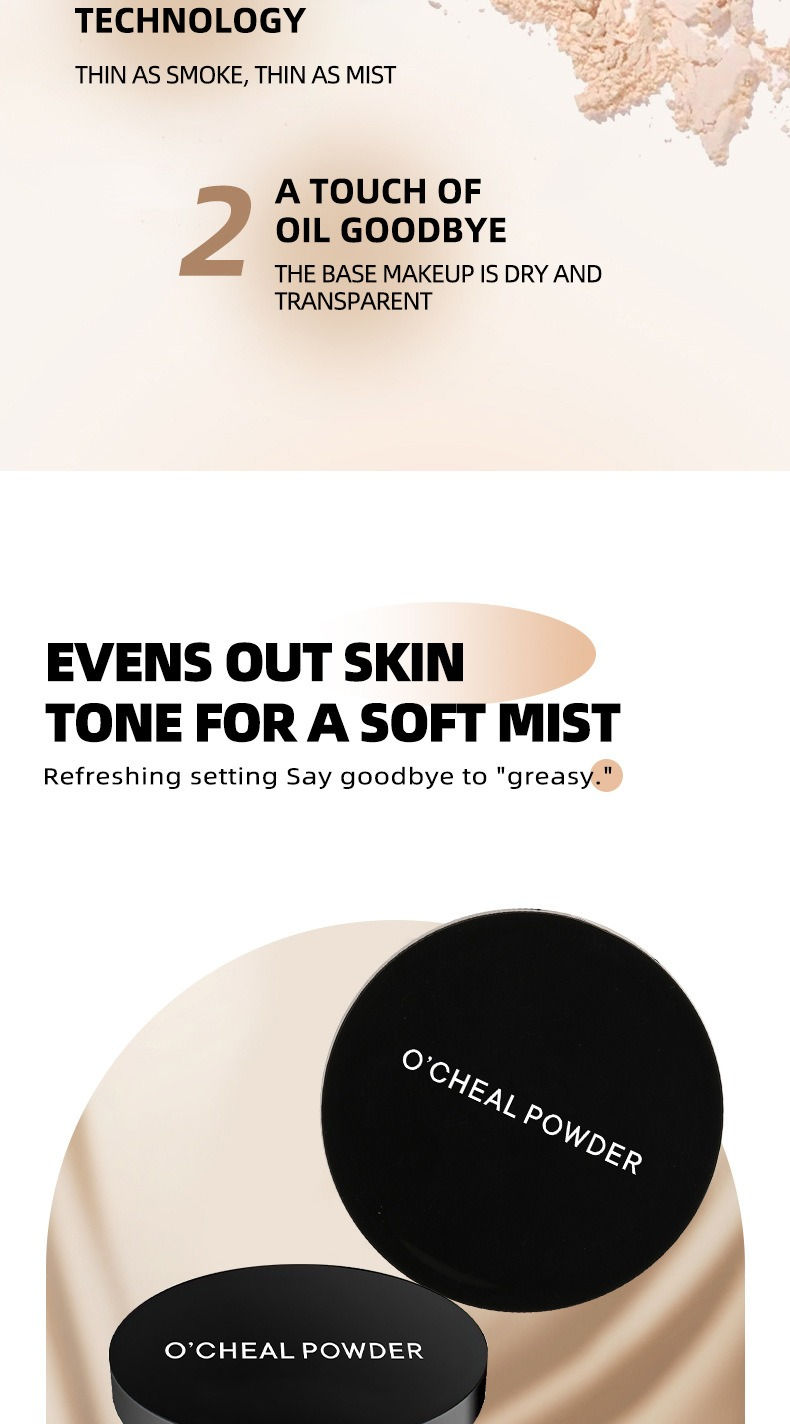 Thumbnail: 3 Colors Matte Concealer Pressed Powder Oil Control Smoothing Finishing Long-Las