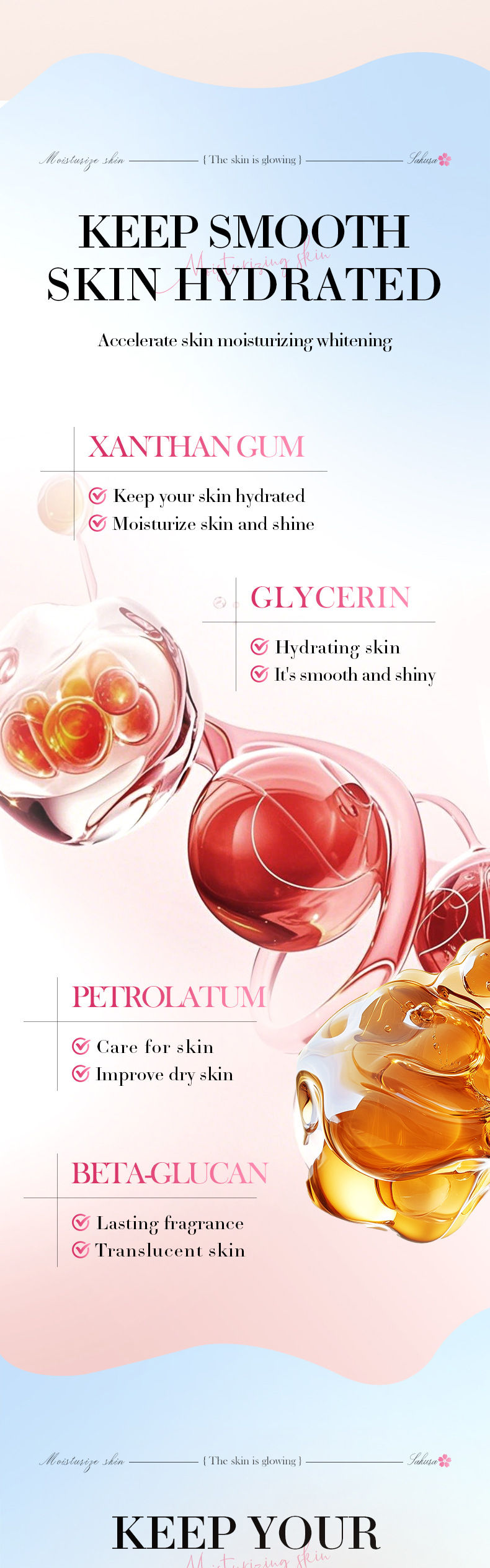 Thumbnail: Cherry Blossom Moisture Crystal Glow High Gloss Dating Cherry Blossom Scent Body