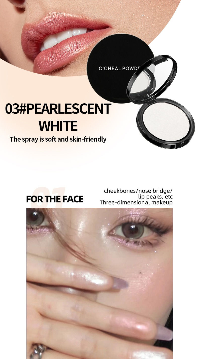 Thumbnail: 3 Colors Matte Concealer Pressed Powder Oil Control Smoothing Finishing Long-Las