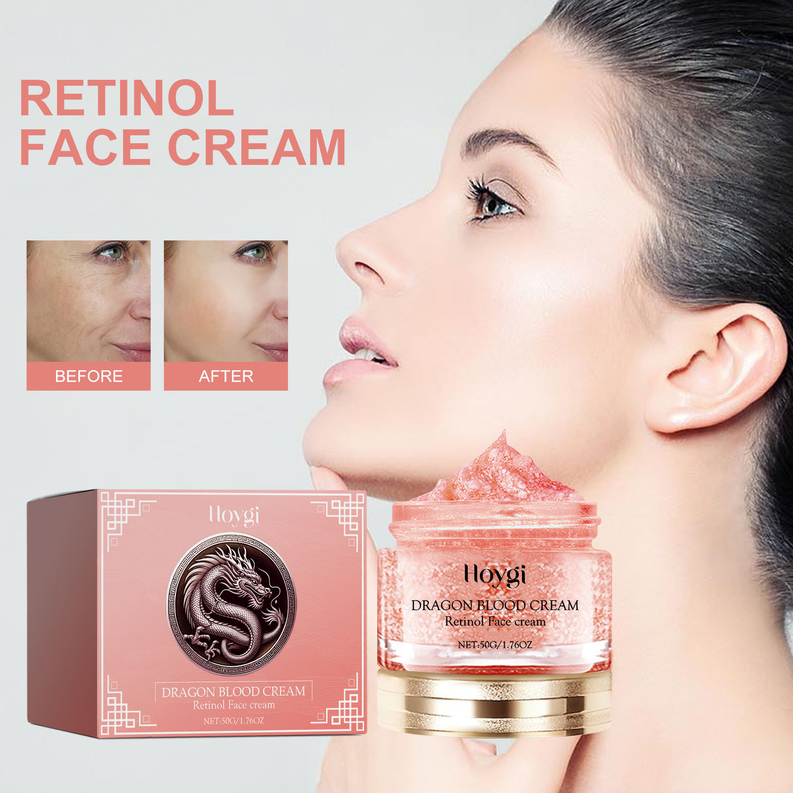 Retinol Night Cream 50g Anti Aging Face Moisturizer Firms Skin Reduces Wrinkles