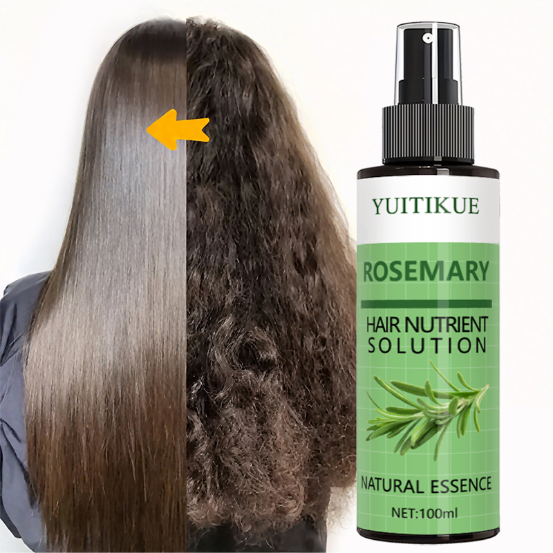 Rosemary spray essential oil promotes hair growth and strengthens hair with nour