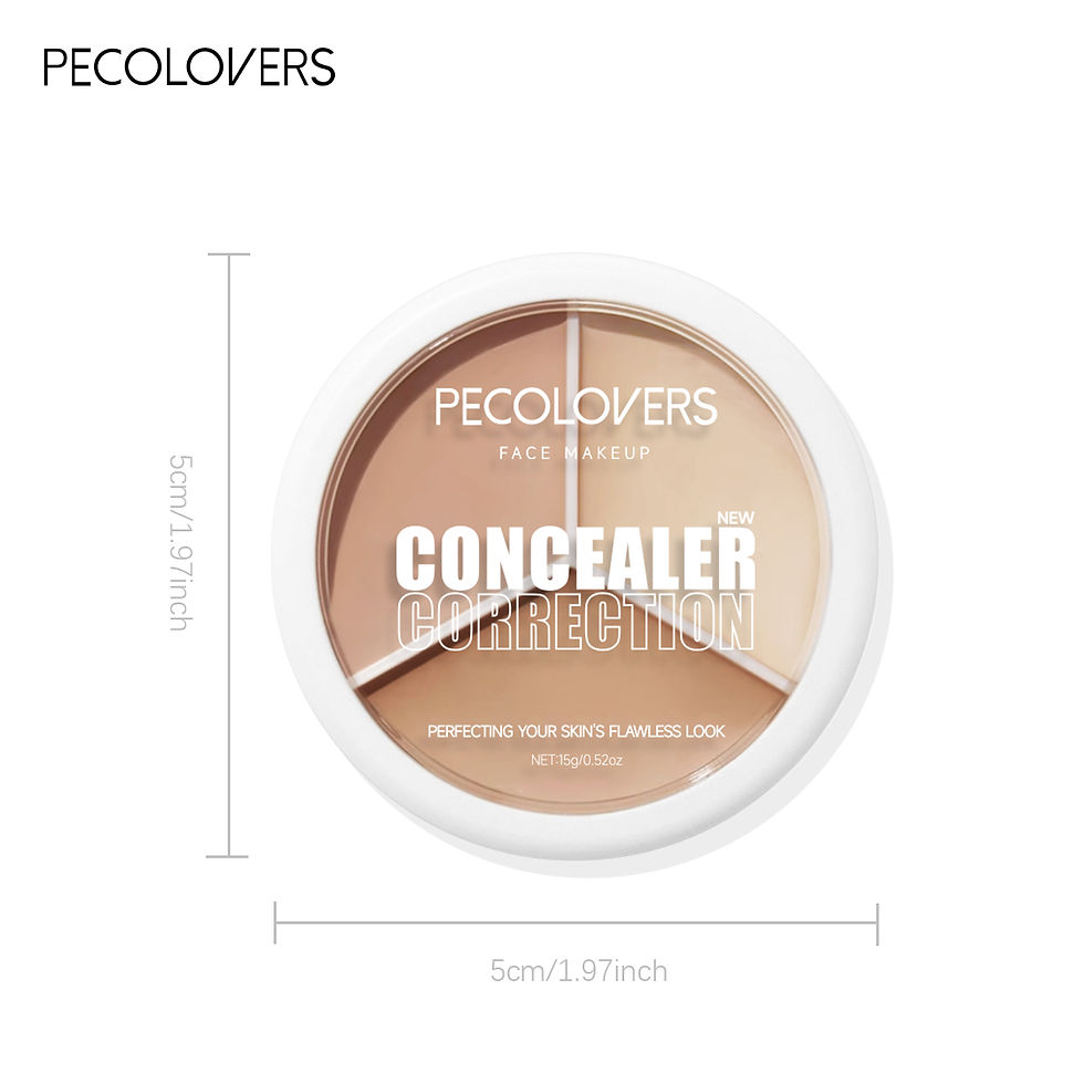 Thumbnail: Three-Color Concealer, Long-Lasting, Waterproof, Smudge-Proof, Covers Dark Circl