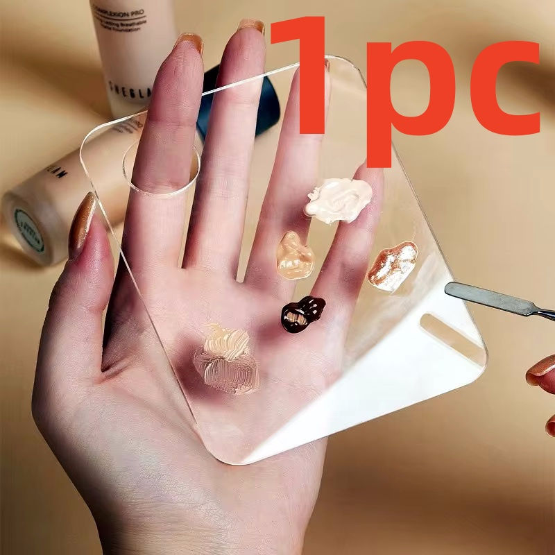 Thumbnail: Transparent Acrylic Palette Tool Makeup Palette Liquid Foundation Eye Shadow Mix