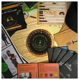 Kids' spy party materials that is included in the Spy:Co party pack