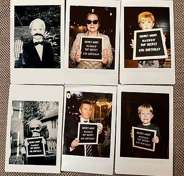 Family that arranged a Spy:Co Party! The venue independent kids party concept - Spy:Co Birthday Party