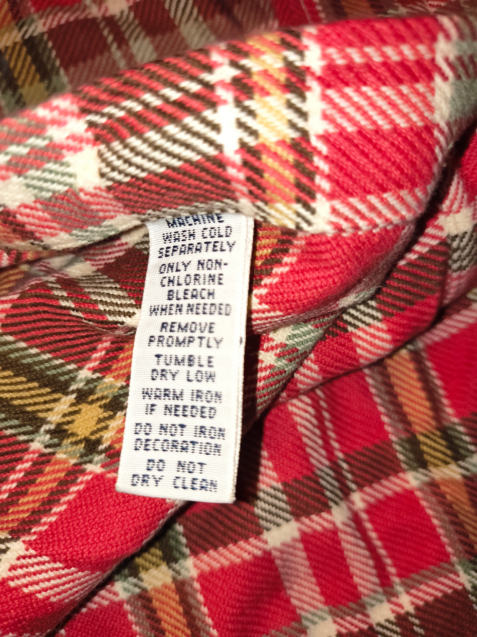 Thumbnail: Polo Ralph Lauren Red Plaid Flannel Shirt XL – Suede Elbow Patches