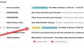 Quickly label or flag emails with drag-and -drop