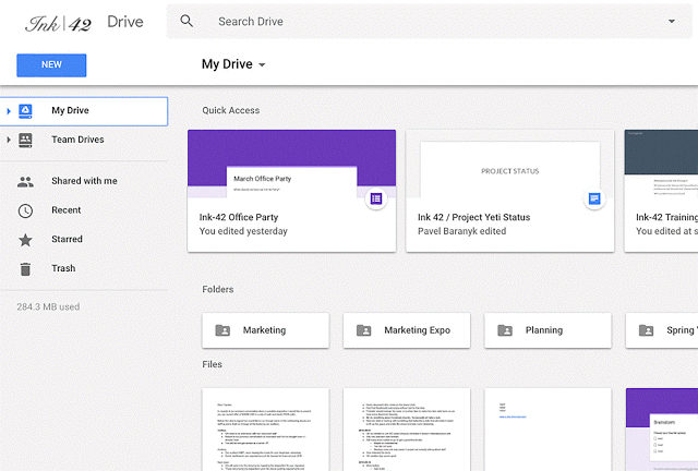 New Google Drive Interface