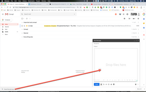 How to drag-and-drop to attach files in Gmail