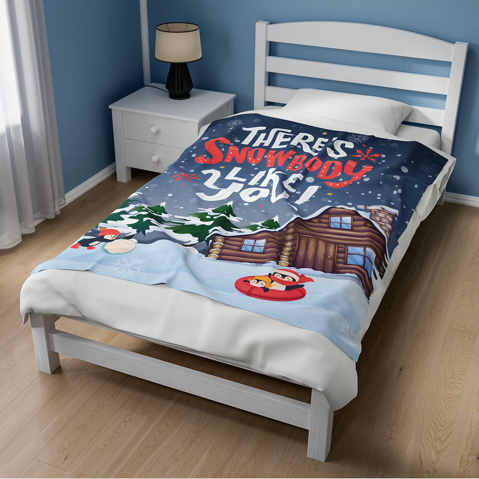 Thumbnail: Snowbody Like You Cozy Plush Blanket featuring an snow scene