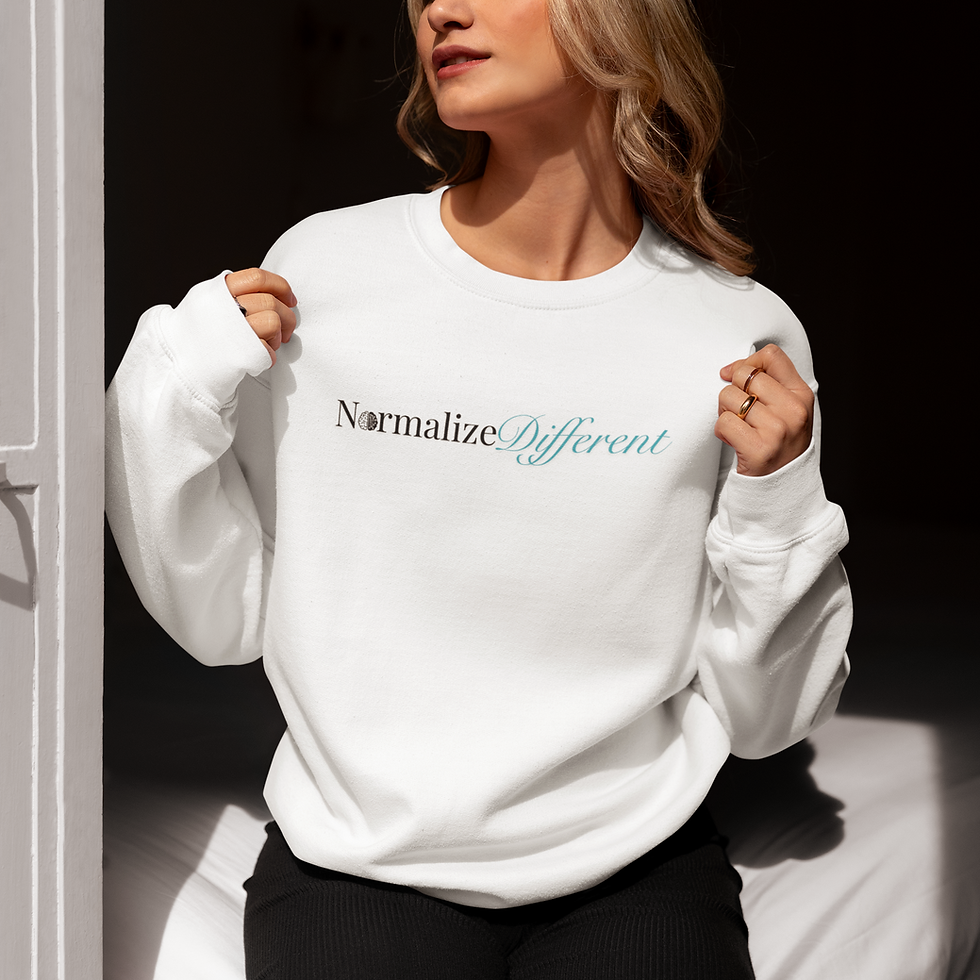 Thumbnail: White Soft. Bold. Meaningful. Normalize Different Sweatshirt