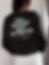 Black sweatshirt with text pace different same destination back view