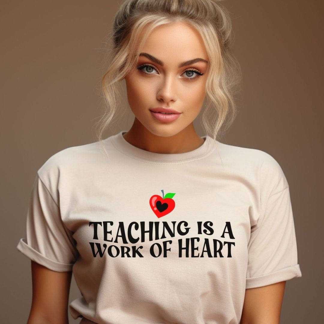 Sand teaching is a work of heart t-shirt
