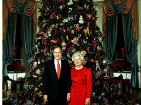 Barbara Bush and her Needlework