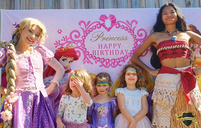 Rapunzel and Moana Party Entertainment Brisbane