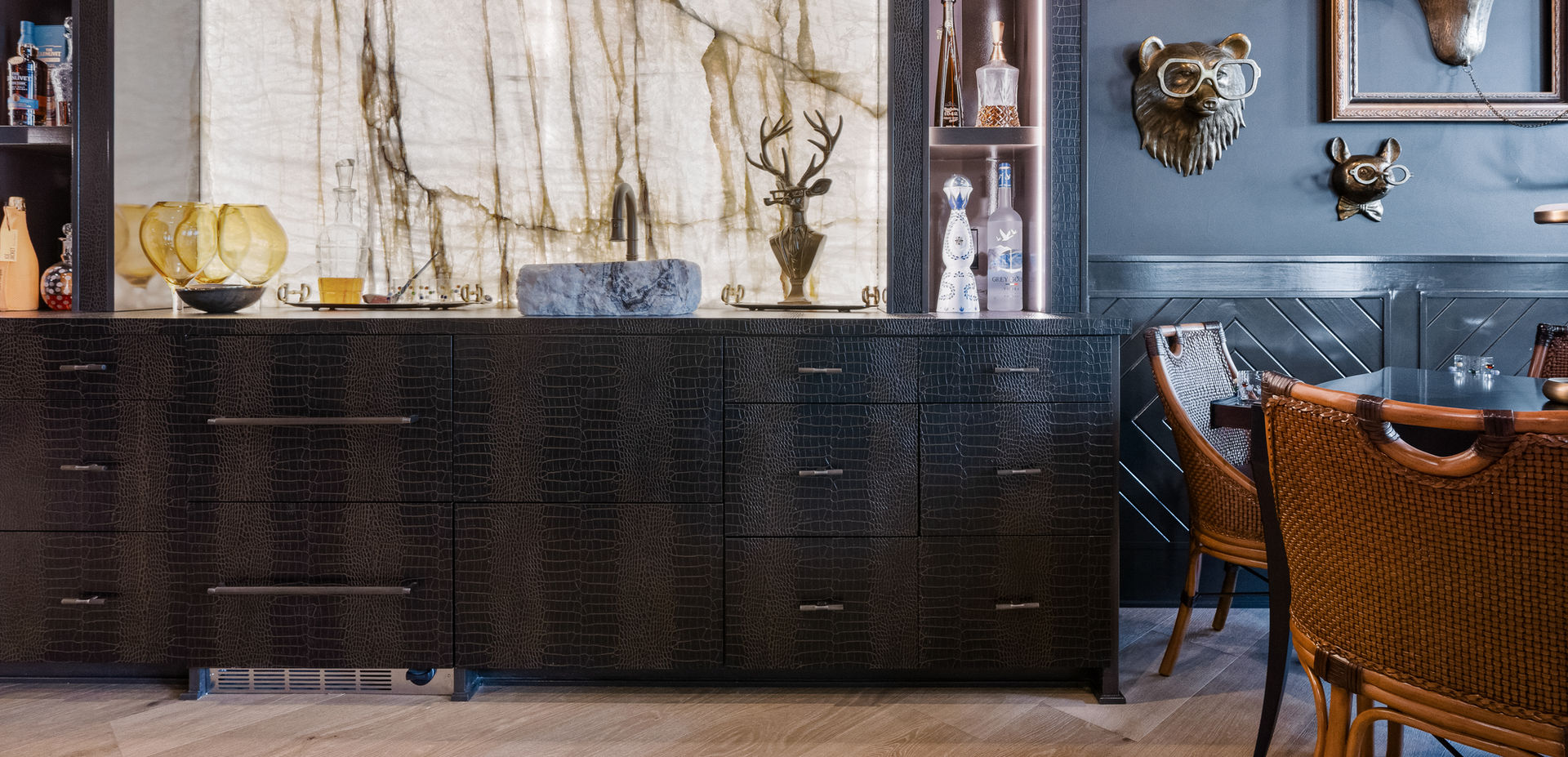 Leather Cabinetry