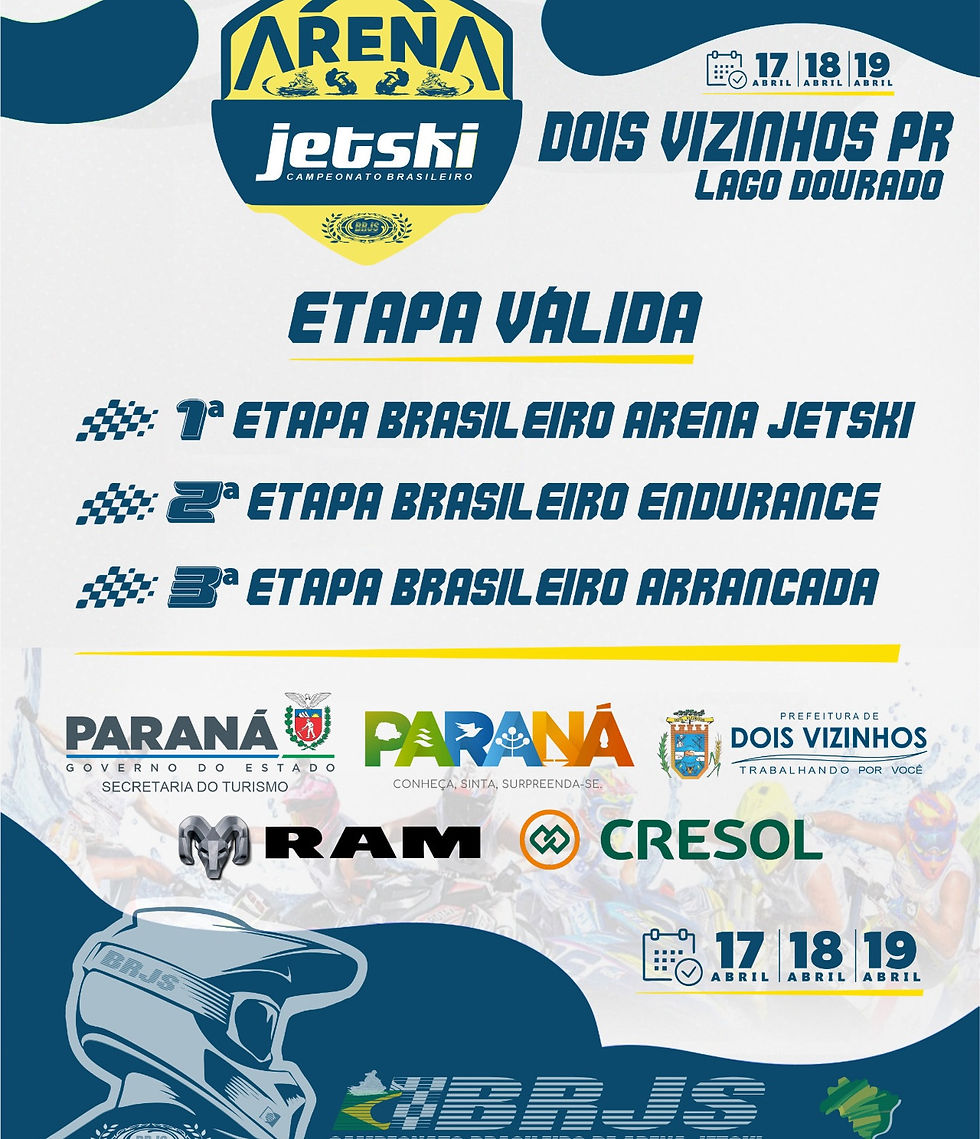 Campeonato Brasileño de Motos Acuáticas Arena Jet Ski