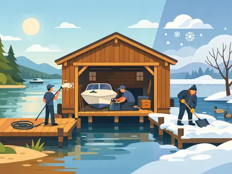 How to Maintain a Wooden Boathouse Year-Round