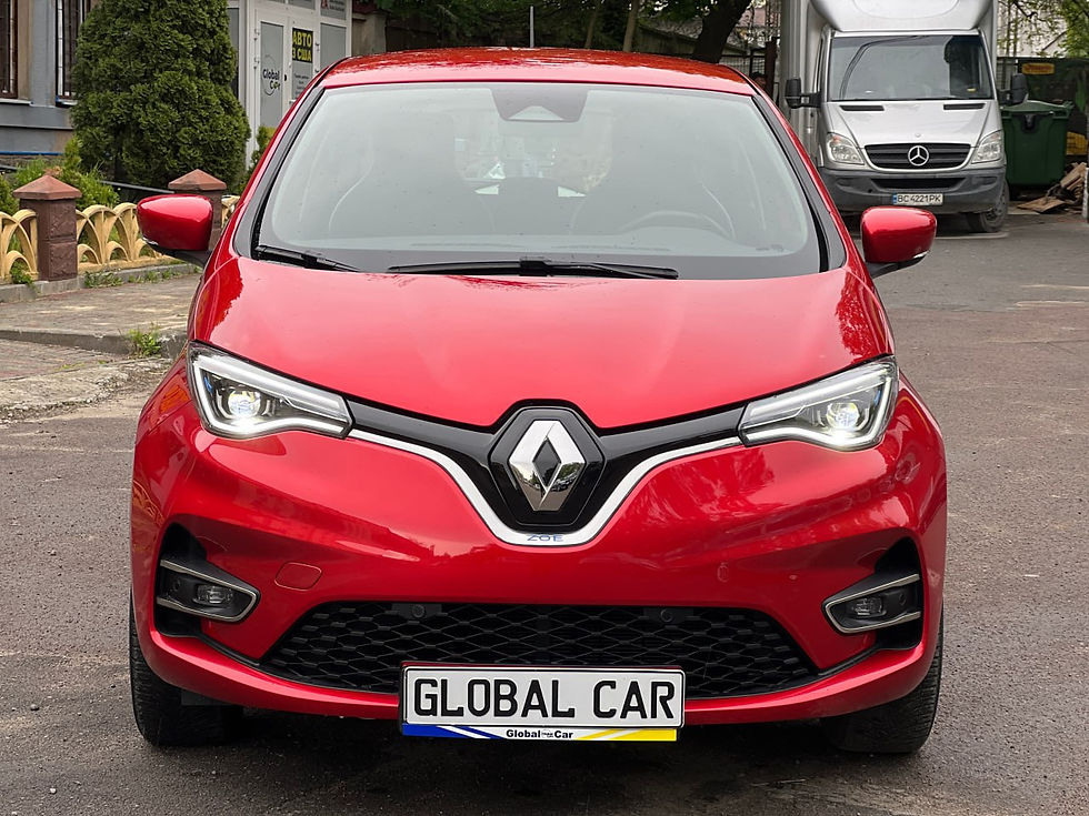 Прев'ю: Електромобіль Renault Zoe, червоного кольору, 2020 рік