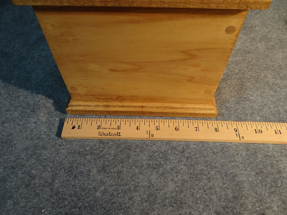 Thumbnail: 96 Cubic Inch Urn, Poplar Wood w/ Golden Oak Stain