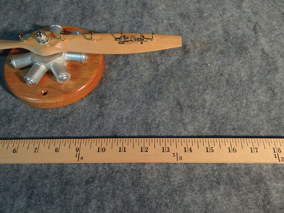 Thumbnail: 8 Hook Key Holder, Poplar Wood w/ Golden Oak Stain