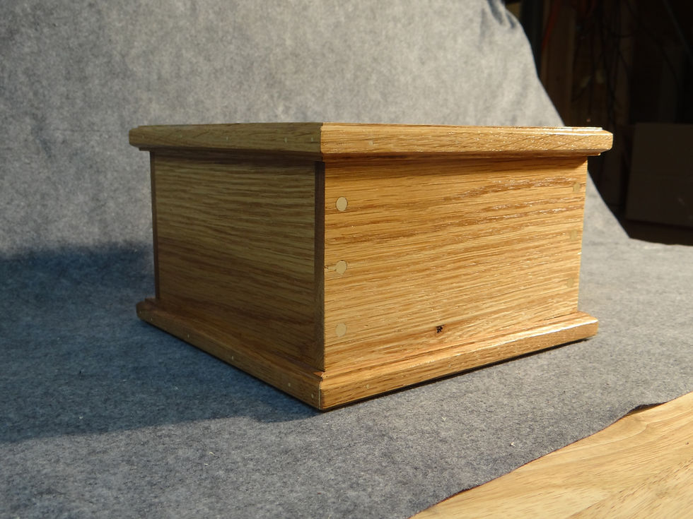 Thumbnail: 312 Cubic Inch Urn, White Oak Wood w/ Poly Finish
