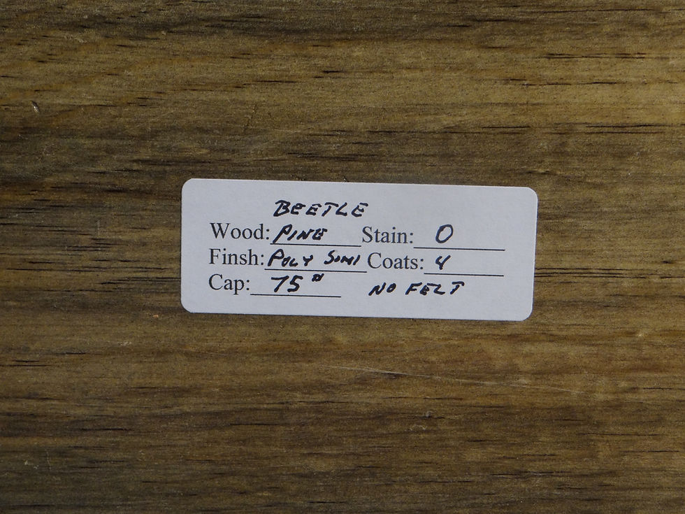 Thumbnail: 75 Cubic Inch Urn, Beetle Pine Wood w/ Polyurethane Finish