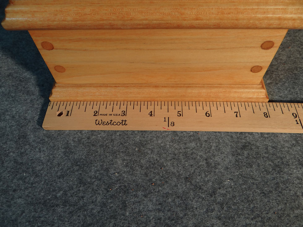 Thumbnail: 44 Cubic Inch Urn, Poplar Wood w/ Golden Oak Stain