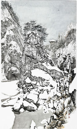孤石亭(고석정)(158x92cm)