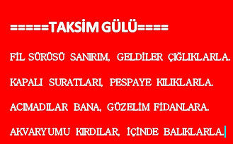 TAKSİMİN GÜLÜ