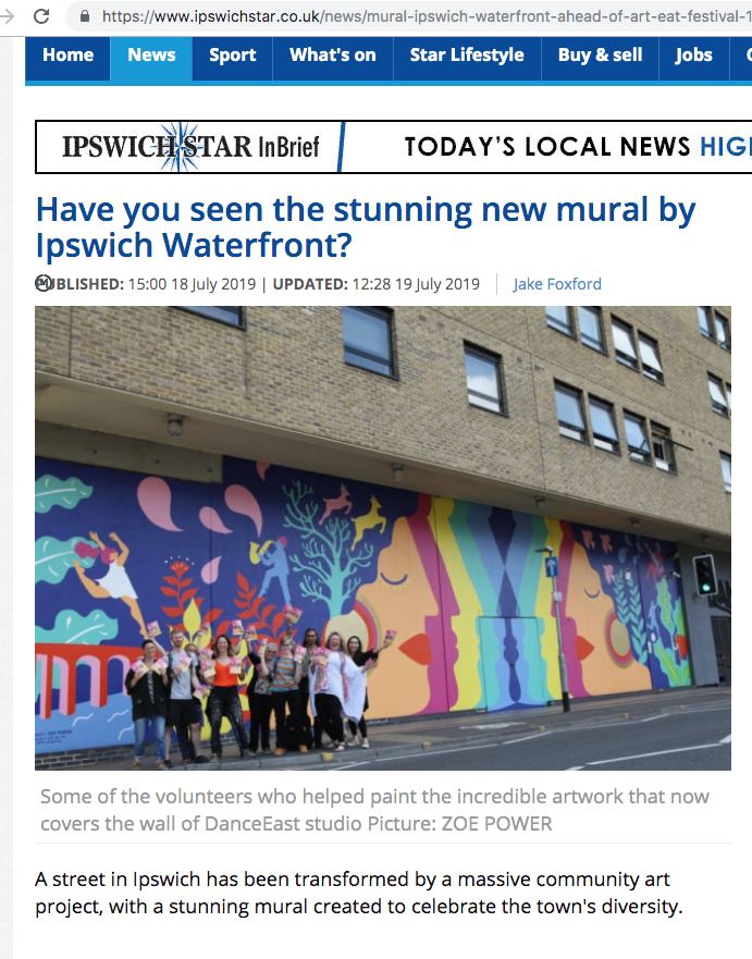 Ipswich Star Mural 1
