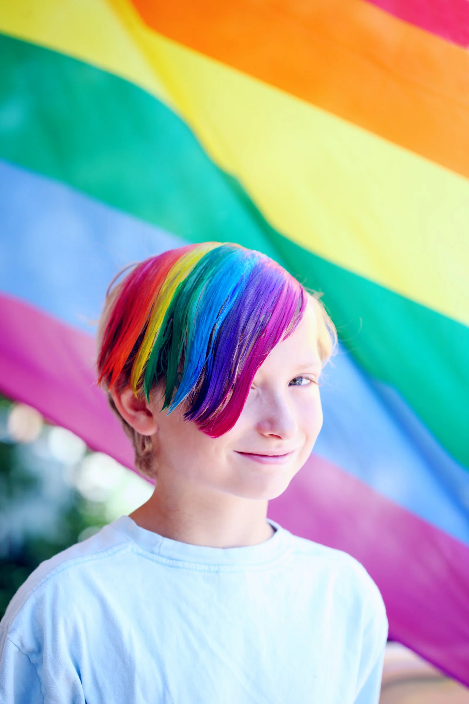 Kid with rainbow hair | Therapy for the queer community | Therapy in New York City | Start therapy today | Queer therapists in New York | Find a queer therapist today | Therapy for parents of queer children | 10009 | 10001 | 10002 | 10003 | 10004