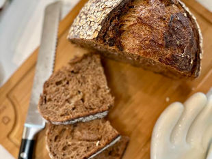 Chocolate Honey Oat Sourdough Loaf