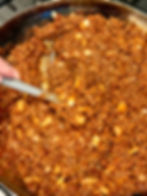 Make the rich thick red sauce.