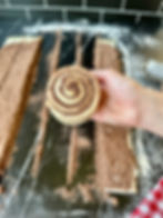 roll strips to make rolls