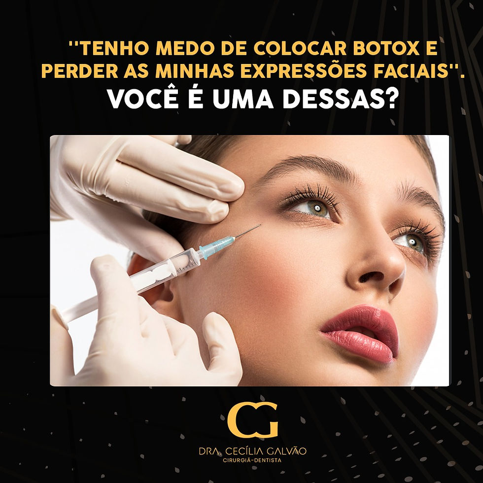 Medo de botox?