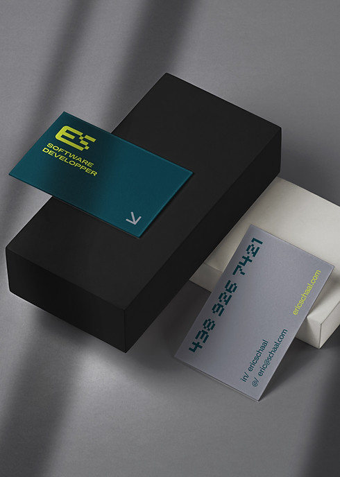 Carte de visite pour un software developper