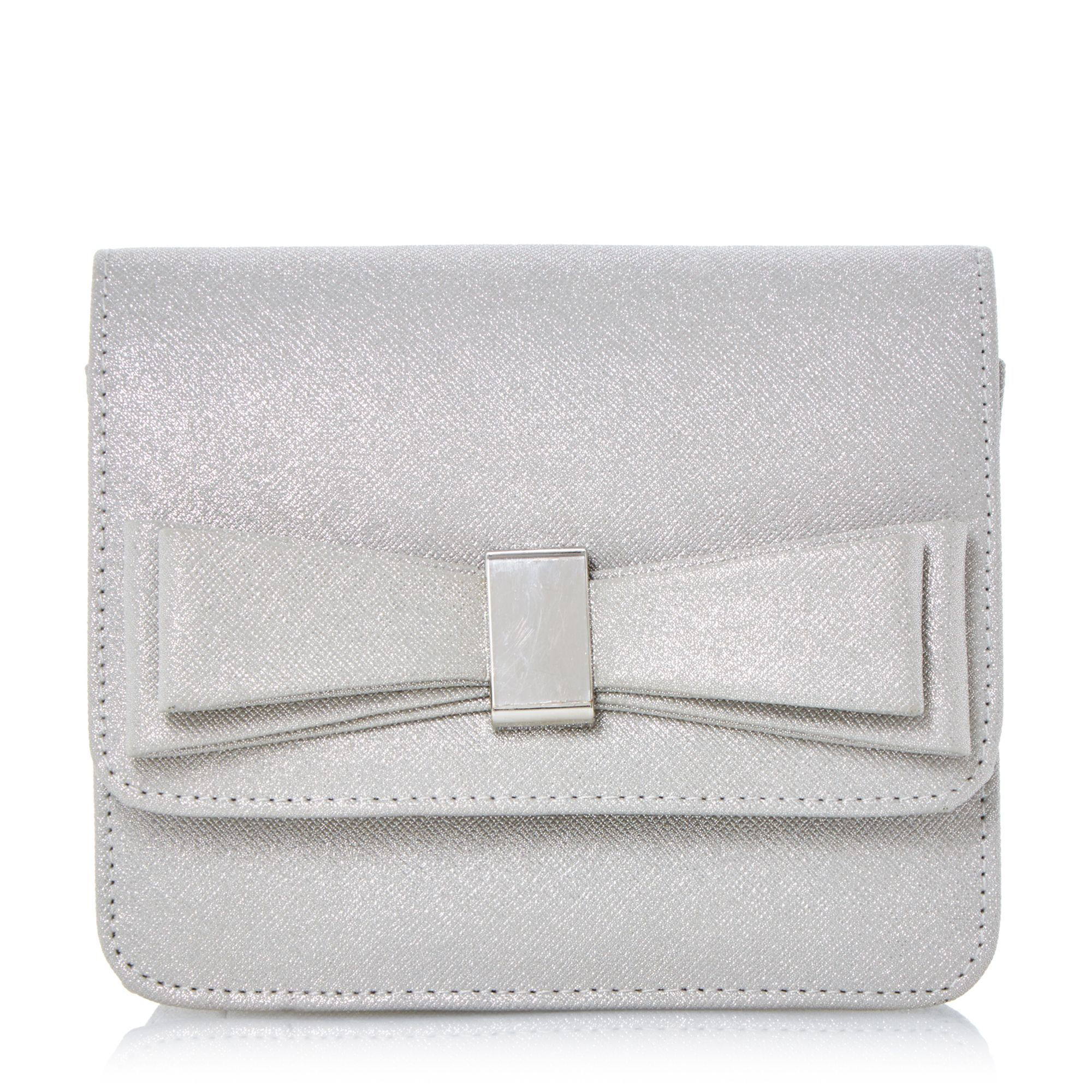 Head Over Heels Bedilia side hardware clutch, Pewter