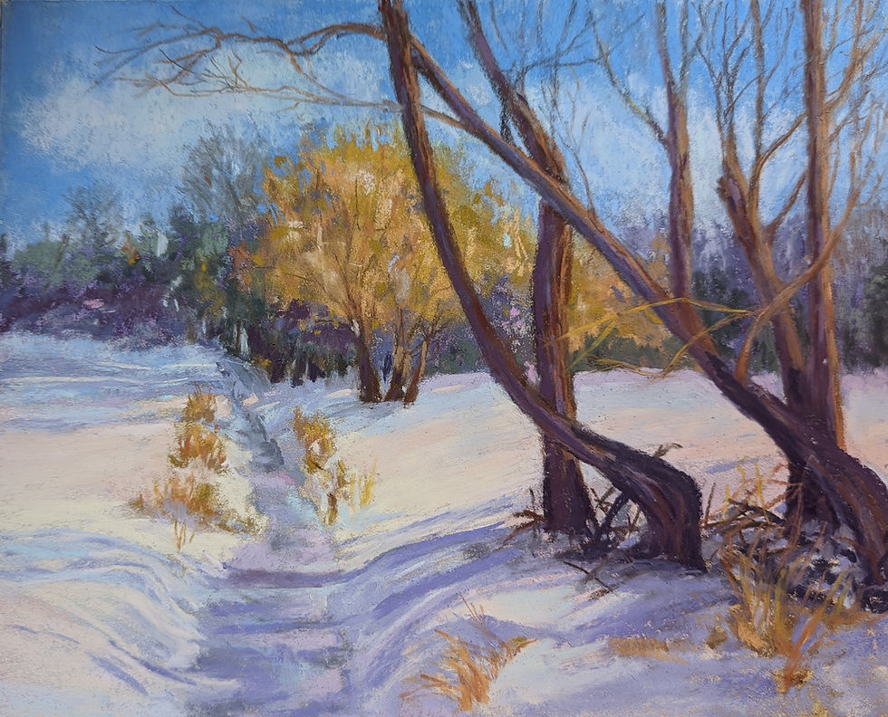 Warm Winter Glow. 11"x14"