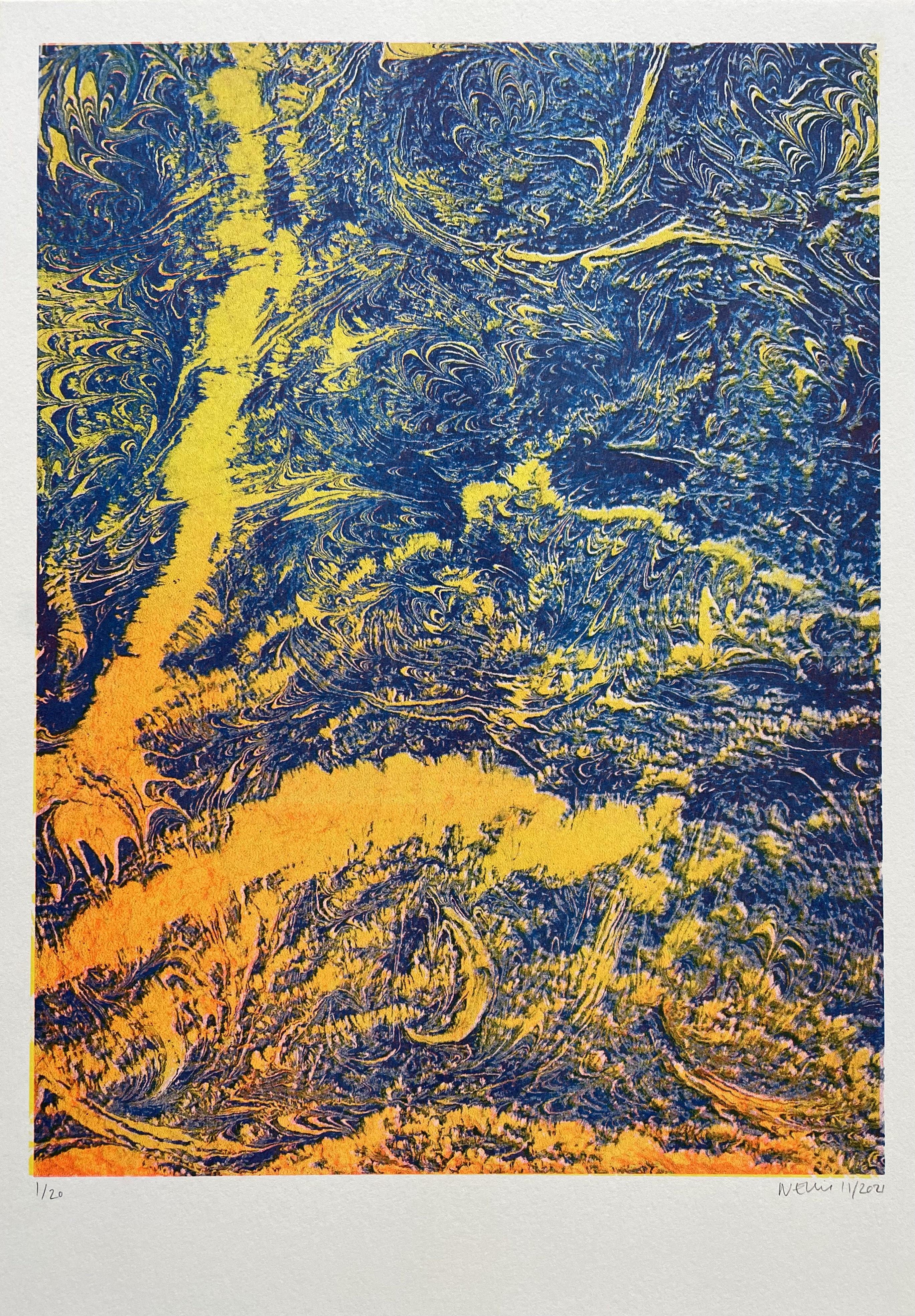 Dijkstra (1) - A3 Risograph Print, 2021