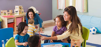 Students and teacher in a School