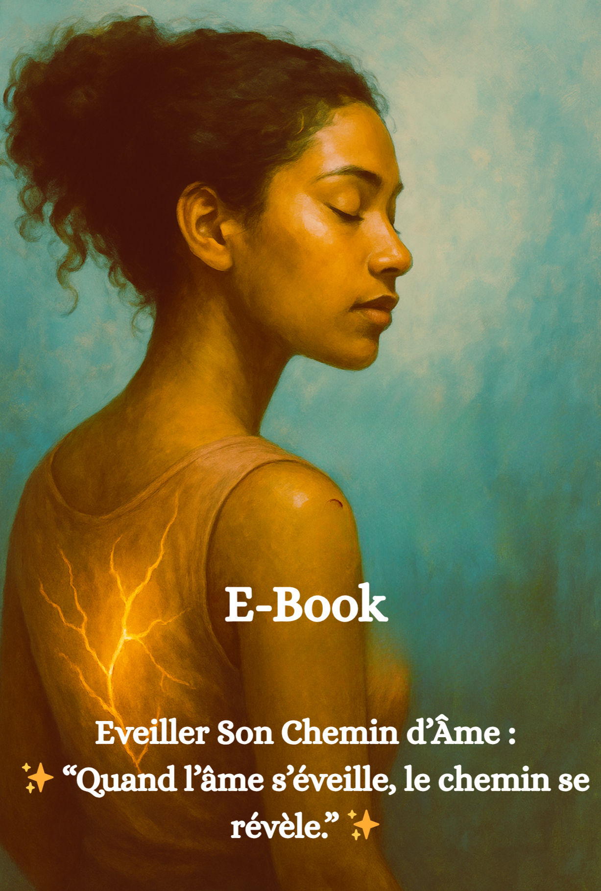 Woman with E-Book, Eveiller Son Chemin d'Âme : « Quand l'âme s'éveille, le chemin se révèle. »