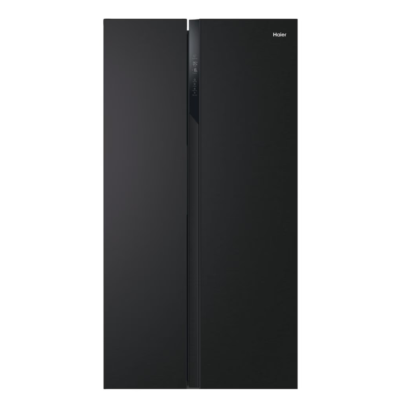 Haier SBS 90 Series 3 American Style Fridge Freezer, 528L, Black