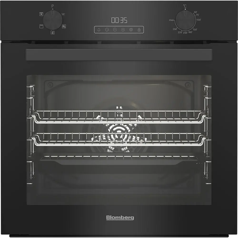Blomberg Single Fan Oven Black