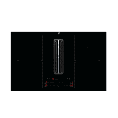 Electrolux Bridge Series 800 Induction Hob with Built In Extractor