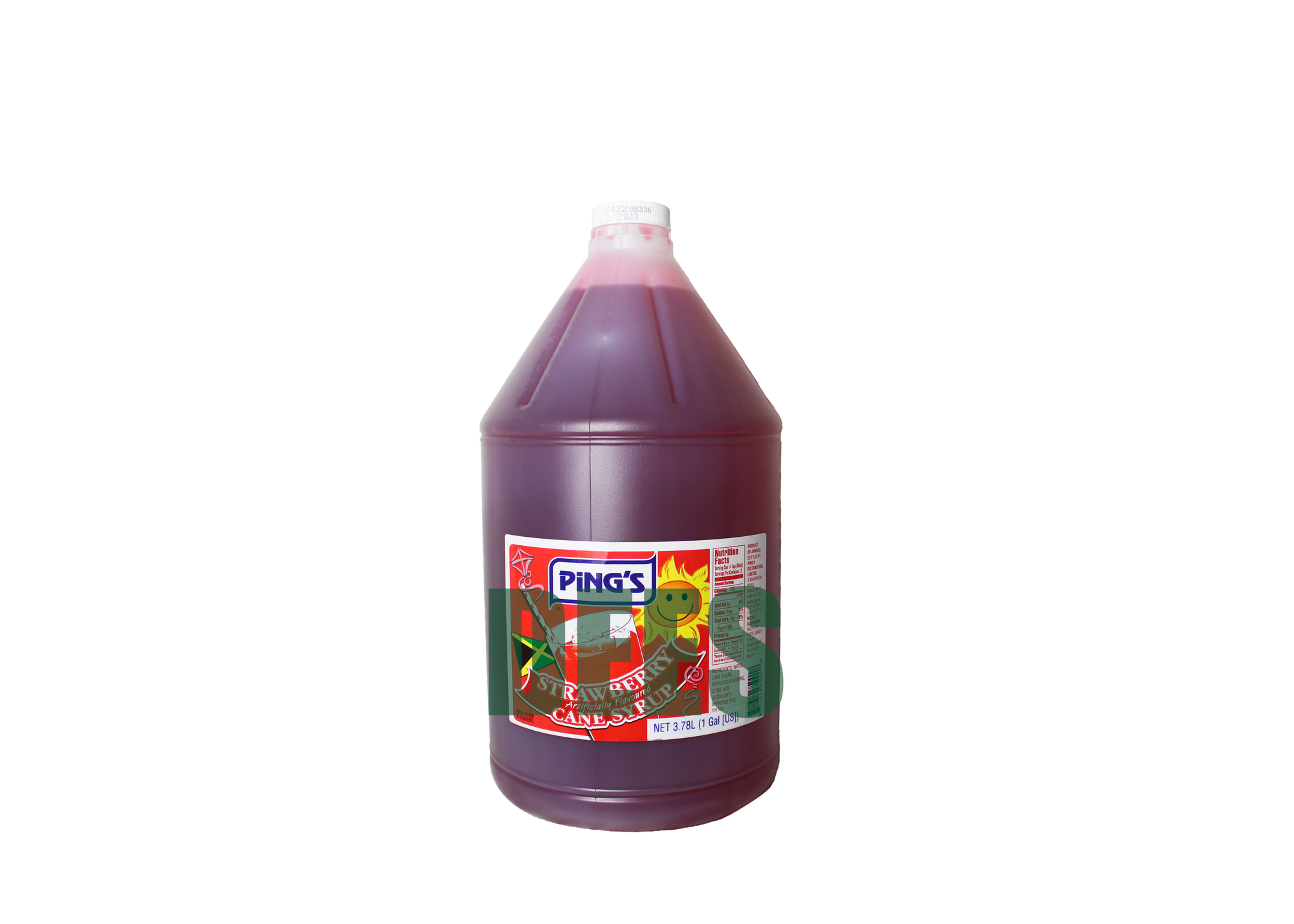 Ping's Strawberry Cane Syrup 1 GAL