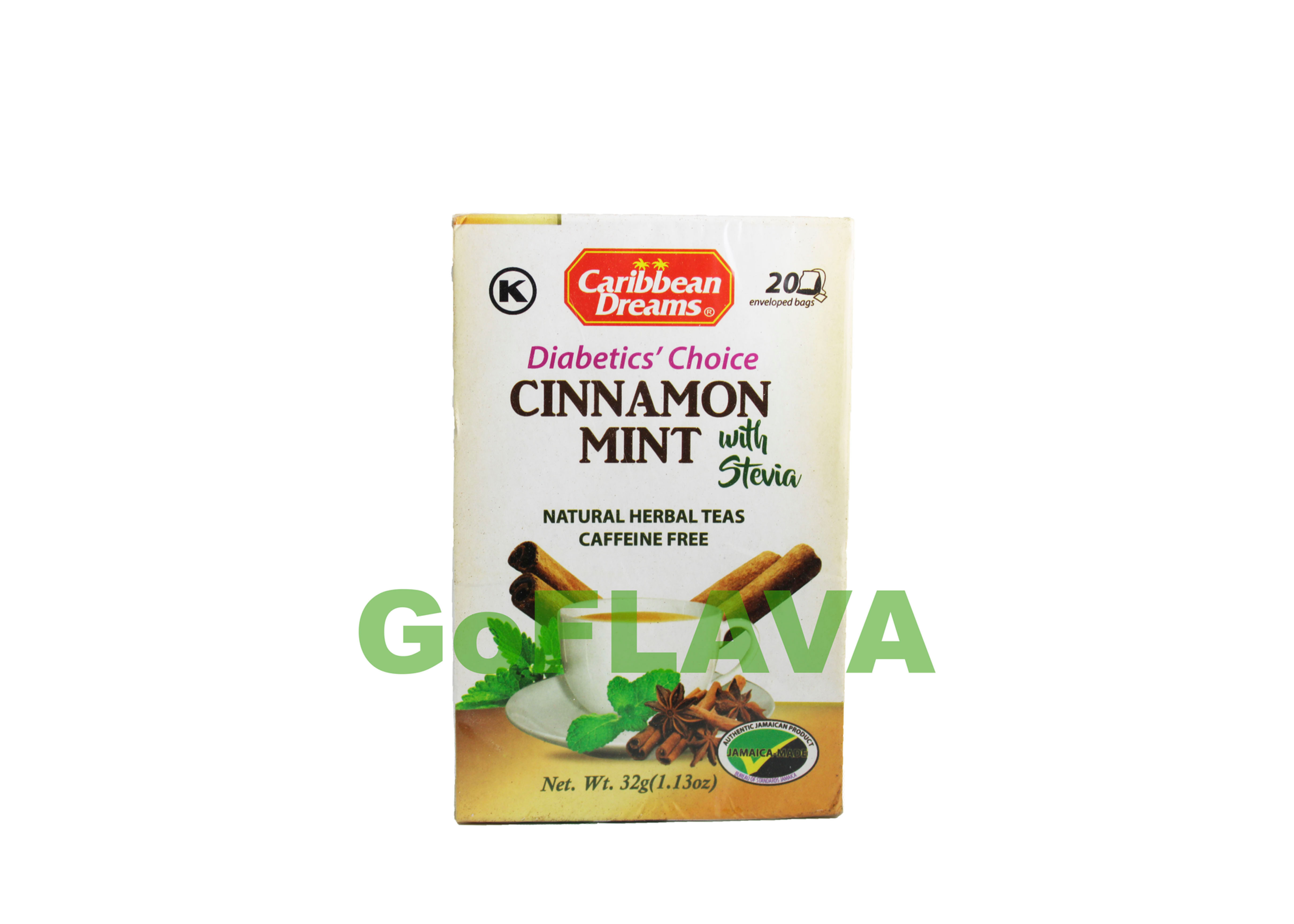 Caribbean Dreams Cinnamon Mint with Stevia (Diabetic's Choice)