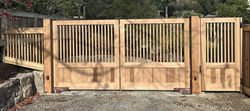 Driveway Gate 264 with Matching Fence Panels