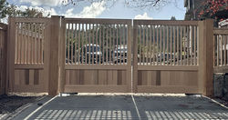 Driveway Gate 264 with Matching Fence Panels 2